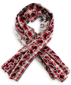 Disney Holiday Scarf - Mickey Mouse Icons - Plaid