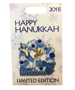 Disney Holiday Pin - 2018 Happy Hanukkah - Donald Duck