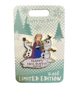 Disney Holidays Pin - Happy Holidays 2018 - Anna And Olaf