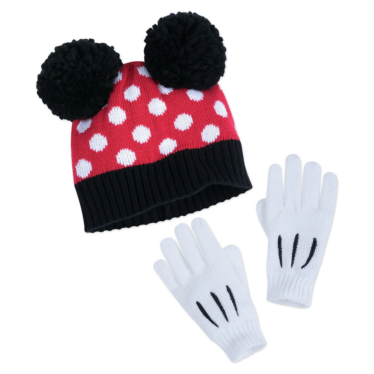 Disney Hat And Glove Set - Minnie Mouse Signature - Youth 3 Disney Hat And Glove Set - Minnie Mouse Signature - Youth