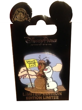 Disney Spring Break Pin - 2015 Olaf 3 Disney Spring Break Pin - 2015 Olaf