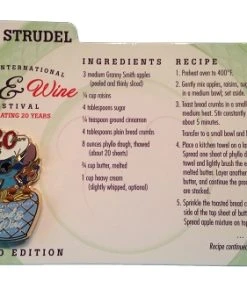Disney Food And Wine Festival Pin - 2015 Chef Stitch With Recipe