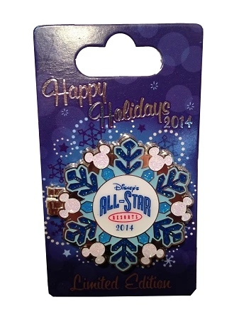 Disney Holidays Resort Pin - 2014 All Star Resorts 3 Disney Holidays Resort Pin - 2014 All Star Resorts