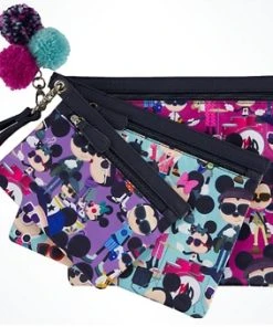 Disney Cosmetic Bag Set - Mickey And Minnie Sunglasses - Set Of 3