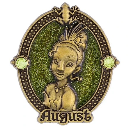 Disney Birthstone Pin - Princess Tiana - August 3 Disney Birthstone Pin - Princess Tiana - August