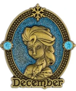 Disney Birthstone Pin - Queen Elsa - December