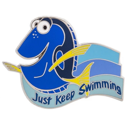 Disney Finding Dory Pin - Dory - Just Keep Swimming 3 Disney Finding Dory Pin - Dory - Just Keep Swimming