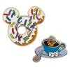 Disney Breakfast Mickey Mouse Pin Set - Donut And Tea