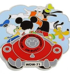 Disney Mickey Mouse Pin - Gang Road Trip To The Walt Disney World