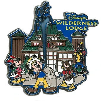 Disney Wilderness Lodge Pin - Mickey Mouse Logo 3 Disney Wilderness Lodge Pin - Mickey Mouse Logo