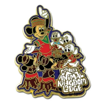 Disney Pin- Disney's Animal Kingdom Lodge - Fireside Pin 3 Disney Pin- Disney's Animal Kingdom Lodge - Fireside Pin