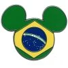 Disney Mickey Mouse Icon Pin - Brazilian Flag