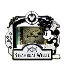Disney Piece Of Movie Pin - Steamboat Willie - Limited Edition