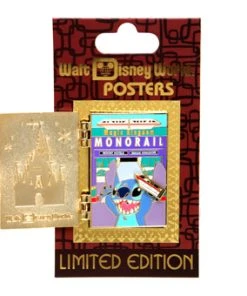 Disney Attraction Poster Series Pin - Monorails - Limited Edition