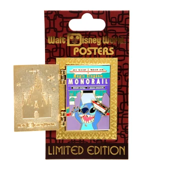 Disney Attraction Poster Series Pin - Monorails - Limited Edition 3 Disney Attraction Poster Series Pin - Monorails - Limited Edition