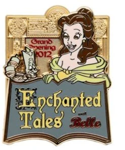 Disney New Fantasyland Pin - Enchanted Tales With Belle Grand Opening - LE