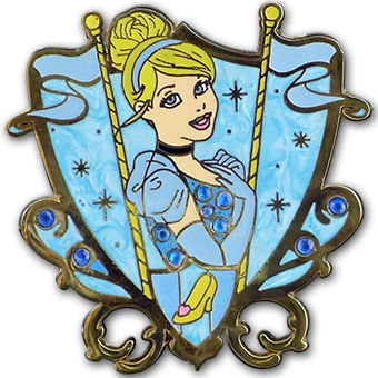 Disney Princess Pin - Princess Cinderella Jeweled 3 Disney Princess Pin - Princess Cinderella Jeweled