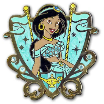 Disney Princess Pin - Princess Jasmine Jeweled 3 Disney Princess Pin - Princess Jasmine Jeweled