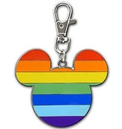 Disney Pin Lanyard Medal - Rainbow Mickey Mouse Icon