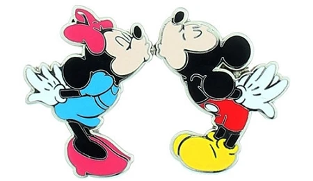 Disney Mickey And Minnie Pin - Magnetic Kiss 3 Disney Mickey And Minnie Pin - Magnetic Kiss