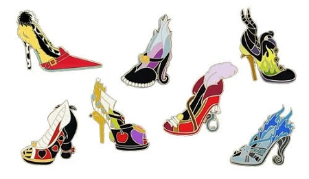Disney Mini Pin Set - Villain Shoes 3 Disney Mini Pin Set - Villain Shoes