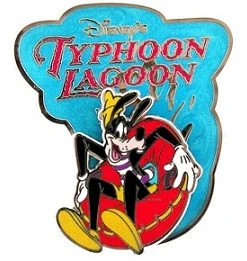 Disney Typhoon Lagoon Water Park Pin - Goofy On Raft