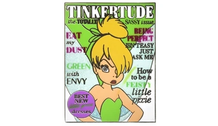 Disney Tinker Bell Pin - Tinkertude Magazine Cover 3 Disney Tinker Bell Pin - Tinkertude Magazine Cover