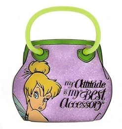 Disney Tinker Bell Pin - My Attitude Is My Best Accessory - Tink Purse