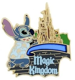 Disney Passholder Pin - 2014 Magic Kingdom Puzzle Pin - Stitch