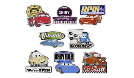 Disney Cars Pin Set - Cars Kitsch Mystery Set 3 Disney Cars Pin Set - Cars Kitsch Mystery Set