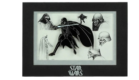 Disney Star Wars Weekends - 2014 Jumbo Vader Pin With Mini-Print 3 Disney Star Wars Weekends - 2014 Jumbo Vader Pin With Mini-Print