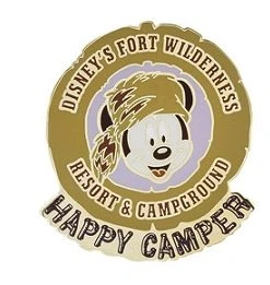 Disney Wilderness Lodge Pin - Mickey Mouse - Happy Camper
