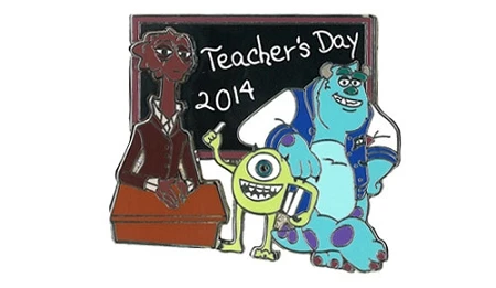 Disney Teacher Day Pin - 2014 National Teacher Day - MU 3 Disney Teacher Day Pin - 2014 National Teacher Day - MU