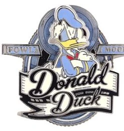 Disney Donald Duck Pin - Vintage Donald Duck - Fowl Mood