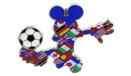 Disney Mickey Mouse Pin - Multi-Country Mickey Soccer Player 3 Disney Mickey Mouse Pin - Multi-Country Mickey Soccer Player
