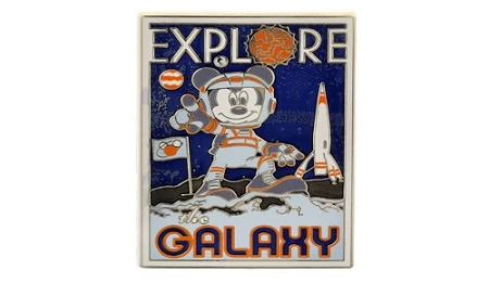 Disney Mickey Mouse Pin - Explores The Galaxy 3 Disney Mickey Mouse Pin - Explores The Galaxy