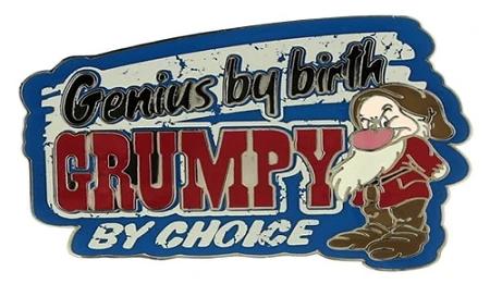 Disney Grumpy Pin - Genius By Birth, Grumpy By Choice 3 Disney Grumpy Pin - Genius By Birth, Grumpy By Choice