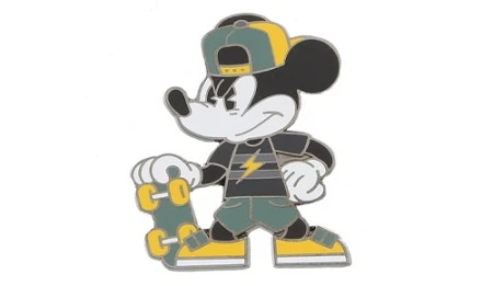 Disney Mickey Mouse Pin - Skateboard Mickey 3 Disney Mickey Mouse Pin - Skateboard Mickey