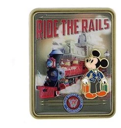 Disney Mickey Pin - Ride The Rails Conductor Mickey
