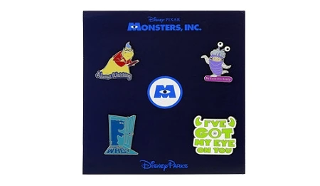 Disney Monsters Inc Booster Pin Set - Sayings And Quotes 3 Disney Monsters Inc Booster Pin Set - Sayings And Quotes