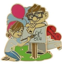 Disney Pixar Up Pin - Carl And Ellie At The Mailbox