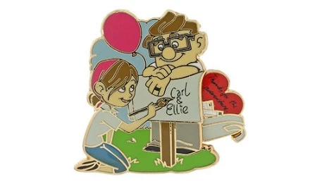 Disney Pixar Up Pin - Carl And Ellie At The Mailbox 3 Disney Pixar Up Pin - Carl And Ellie At The Mailbox