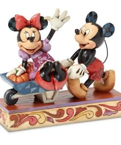 Disney Jim Shore Figurine - Mickey And Minnie - Picking Pumpkins