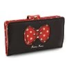Disney Wallet - Minnie Mouse - Bow With Polka Dots - Black -Disney Sales Shop 7501055880133