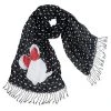 Disney Scarf - Minnie Mouse With Bows - Black -Disney Sales Shop 7501055890707