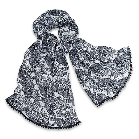 Disney Scarf - Mickey Mouse Lace Trimmed 3 Disney Scarf - Mickey Mouse Lace Trimmed