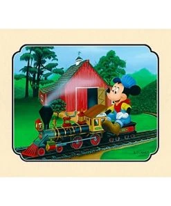 Disney Art Print - Walt's Miniature Backyard Deluxe Print On Paper
