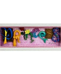 Disney Icon Letters Shadowbox - Disney Princess By Dave Avanzino