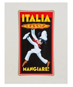 Disney Art Print - Pizza Goofy - Italia Mangiare By Brian Blackmore