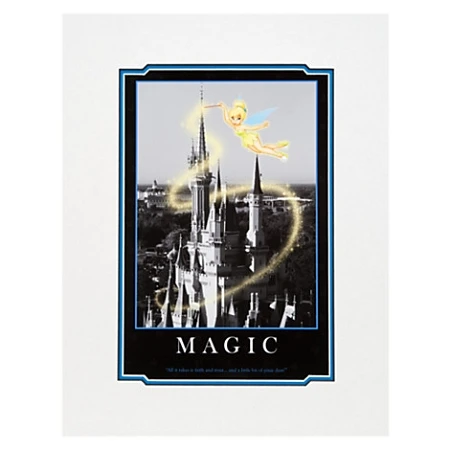 Disney Art Print - Tinker Bell Magic - Cinderella's Castle 3 Disney Art Print - Tinker Bell Magic - Cinderella's Castle